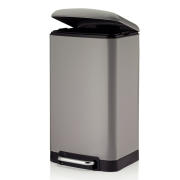 Prullenbak davino 30L licht grijs